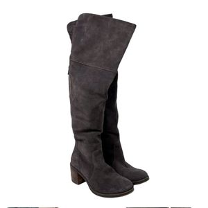 Lucky Brand Knee High Suede Boots 8